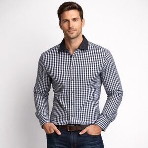 Karl Knox Button Down Shirt Business Casual Stylish 16 1/2 36/37